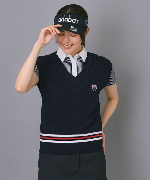 adabat / アダバット ベスト | 【ADABAT NAVY】オフショルダーチルデンベスト | 詳細8