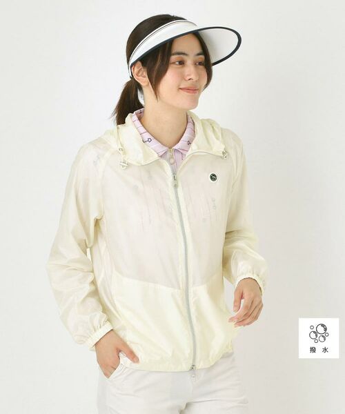 adabat / アダバット レザーブルゾン・ジャケット | 【撥水】ライトジップアップパーカ(オフホワイト(003))