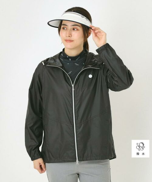 adabat / アダバット レザーブルゾン・ジャケット | 【撥水】ライトジップアップパーカ(ブラック(019))