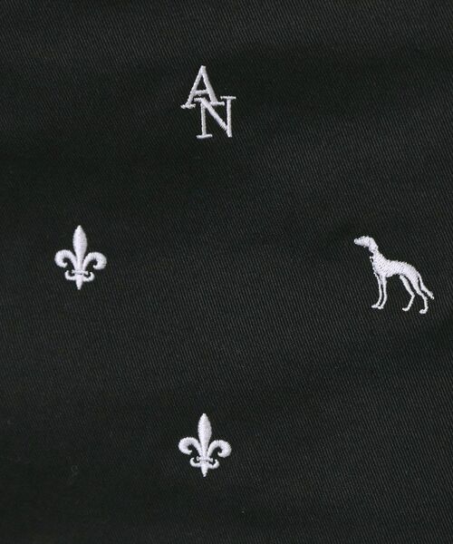 adabat / アダバット ミニ・ひざ丈スカート | 【ADABAT NAVY】エンブロイダリーモノグラムスカート | 詳細5