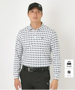 adabat / アダバット ポロシャツ | 【UVカット・吸水速乾】アスコットプリント長袖ポロシャツ
