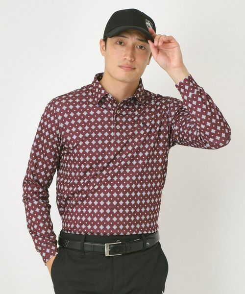 adabat / アダバット ポロシャツ | 【UVカット・吸水速乾】アスコットプリント長袖ポロシャツ | 詳細11