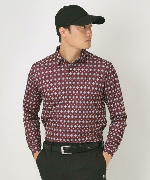 adabat / アダバット ポロシャツ | 【UVカット・吸水速乾】アスコットプリント長袖ポロシャツ | 詳細12