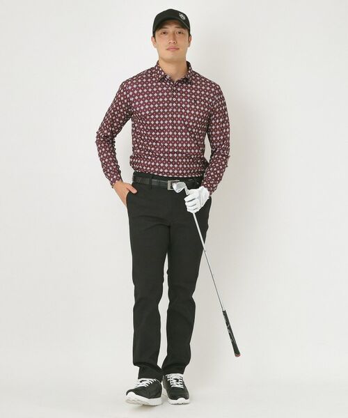 adabat / アダバット ポロシャツ | 【UVカット・吸水速乾】アスコットプリント長袖ポロシャツ | 詳細14