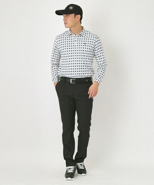 adabat / アダバット ポロシャツ | 【UVカット・吸水速乾】アスコットプリント長袖ポロシャツ | 詳細3