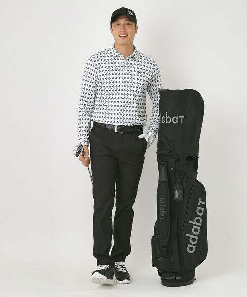 adabat / アダバット ポロシャツ | 【UVカット・吸水速乾】アスコットプリント長袖ポロシャツ | 詳細4