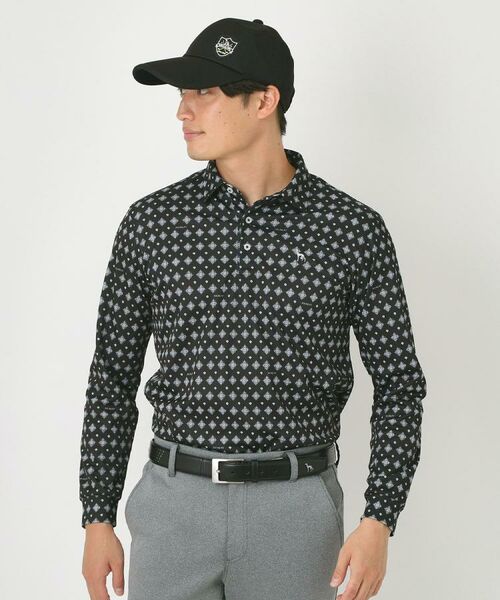 adabat / アダバット ポロシャツ | 【UVカット・吸水速乾】アスコットプリント長袖ポロシャツ | 詳細6