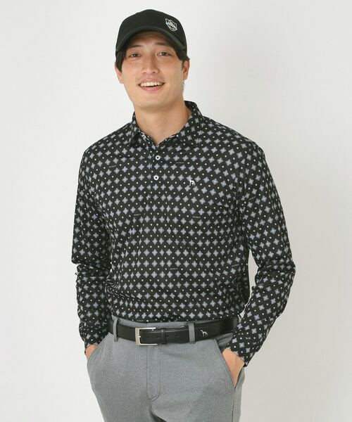 adabat / アダバット ポロシャツ | 【UVカット・吸水速乾】アスコットプリント長袖ポロシャツ | 詳細7