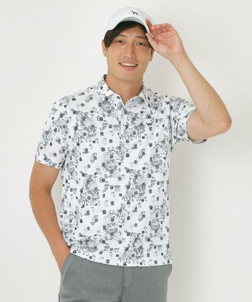 adabat / アダバット ポロシャツ | 【UVカット・吸水速乾】デジタルペイズリーポロシャツ | 詳細1