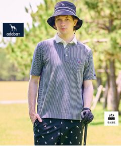 adabat / アダバット ポロシャツ | 【新レーベル ADABAT NAVY】吸水速乾 サッカーストライプポロシャツ