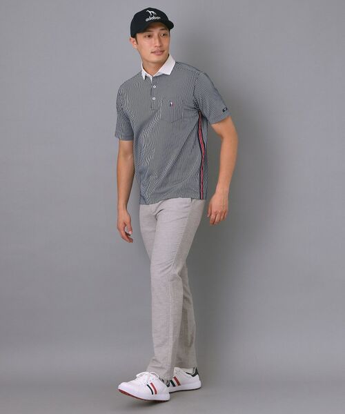 adabat / アダバット ポロシャツ | 【新レーベル ADABAT NAVY】吸水速乾 サッカーストライプポロシャツ | 詳細10
