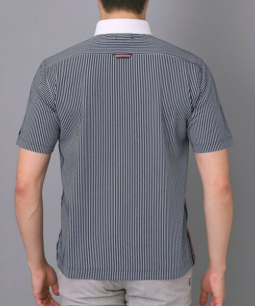 adabat / アダバット ポロシャツ | 【新レーベル ADABAT NAVY】吸水速乾 サッカーストライプポロシャツ | 詳細15