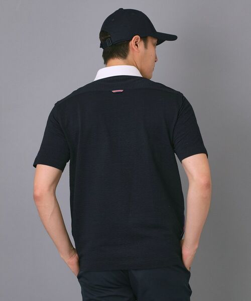 adabat / アダバット ポロシャツ | 【新レーベル ADABAT NAVY】吸水速乾 サッカーストライプポロシャツ | 詳細2