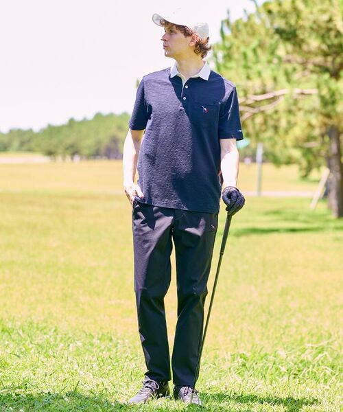 adabat / アダバット ポロシャツ | 【新レーベル ADABAT NAVY】吸水速乾 サッカーストライプポロシャツ | 詳細7