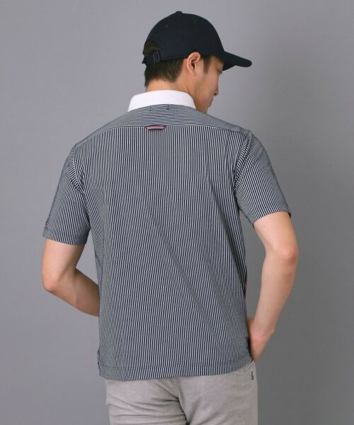 adabat / アダバット ポロシャツ | 【新レーベル ADABAT NAVY】吸水速乾 サッカーストライプポロシャツ | 詳細9
