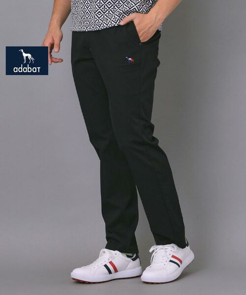 adabat/アダバット 【新レーベル ADABAT NAVY】ストレッチツイルテーパードパンツ ブラック(019) 52(LL) adabat/アダバット 【新レーベル ADABAT NAVY】ストレッチツイルテーパードパンツ ブラック(019) 52(LL)