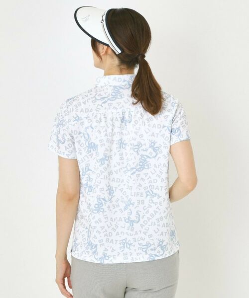 adabat / アダバット ポロシャツ | 【吸水速乾】リボンロゴプリントポロシャツ | 詳細2