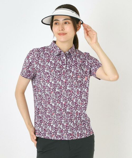 adabat / アダバット ポロシャツ | 【吸水速乾】リップルフラワープリントポロシャツ | 詳細11