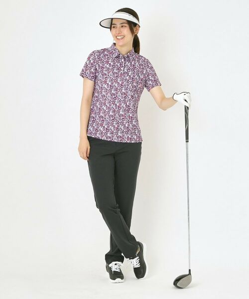 adabat / アダバット ポロシャツ | 【吸水速乾】リップルフラワープリントポロシャツ | 詳細14