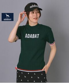 adabat / アダバット ニット・セーター | 【ADABAT NAVY】フロントロゴワイドリブモックニット