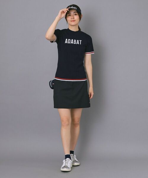 adabat / アダバット ニット・セーター | 【ADABAT NAVY】フロントロゴワイドリブモックニット | 詳細15