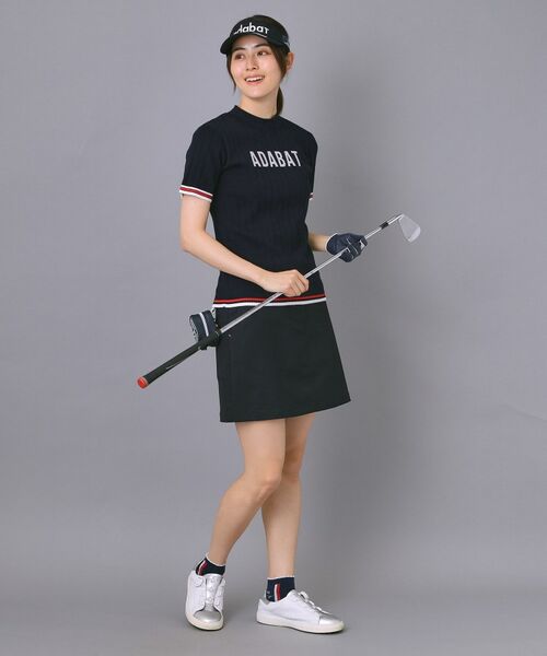 adabat / アダバット ニット・セーター | 【ADABAT NAVY】フロントロゴワイドリブモックニット | 詳細16