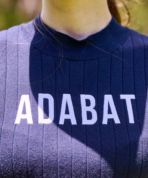 adabat / アダバット ニット・セーター | 【ADABAT NAVY】フロントロゴワイドリブモックニット | 詳細18