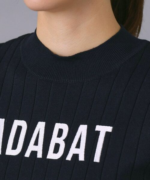 adabat / アダバット ニット・セーター | 【ADABAT NAVY】フロントロゴワイドリブモックニット | 詳細24