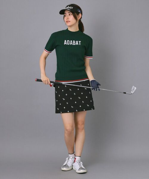 adabat / アダバット ニット・セーター | 【ADABAT NAVY】フロントロゴワイドリブモックニット | 詳細9