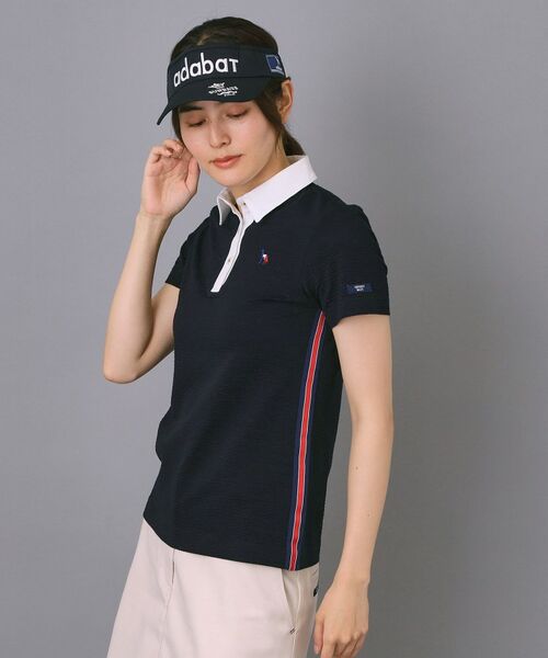 adabat / アダバット ポロシャツ | 【ADABAT NAVY】吸水速乾 サッカーポロシャツ | 詳細2