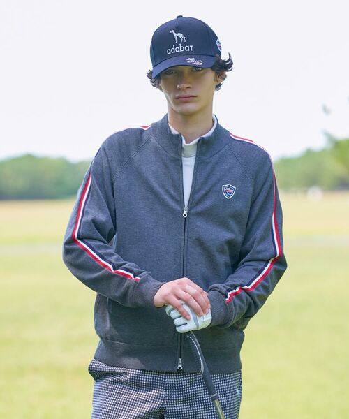 adabat / アダバット レザーブルゾン・ジャケット | 【新レーベル ADABAT NAVY】スリーブラインニットブルゾン | 詳細13