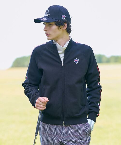 adabat / アダバット レザーブルゾン・ジャケット | 【新レーベル ADABAT NAVY】スリーブラインニットブルゾン | 詳細25