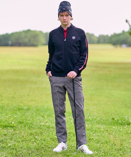 adabat / アダバット レザーブルゾン・ジャケット | 【新レーベル ADABAT NAVY】スリーブラインニットブルゾン | 詳細3