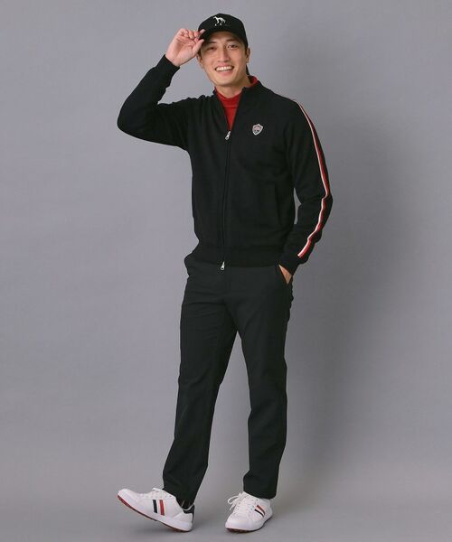 adabat / アダバット レザーブルゾン・ジャケット | 【新レーベル ADABAT NAVY】スリーブラインニットブルゾン | 詳細7