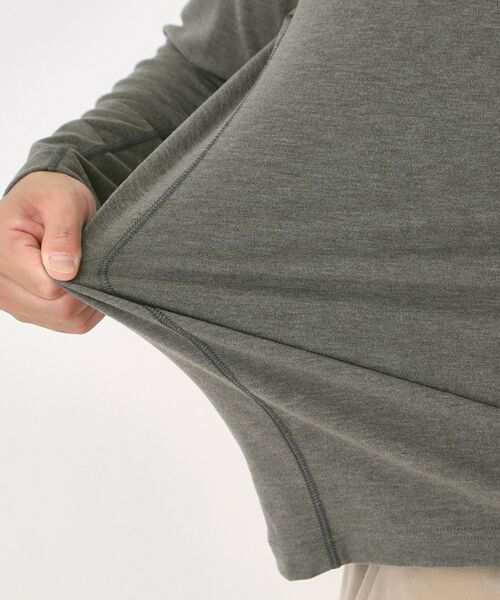 adabat / アダバット カットソー | 【吸湿発熱】メッセージロゴモックネックロンT | 詳細20