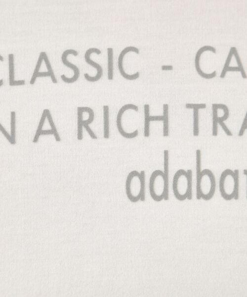 adabat / アダバット カットソー | 【吸湿発熱】メッセージロゴモックネックロンT | 詳細4