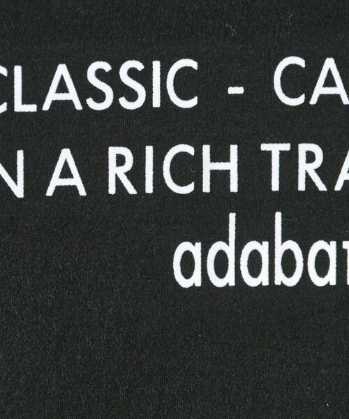 adabat / アダバット カットソー | 【吸湿発熱】メッセージロゴモックネックロンT | 詳細8