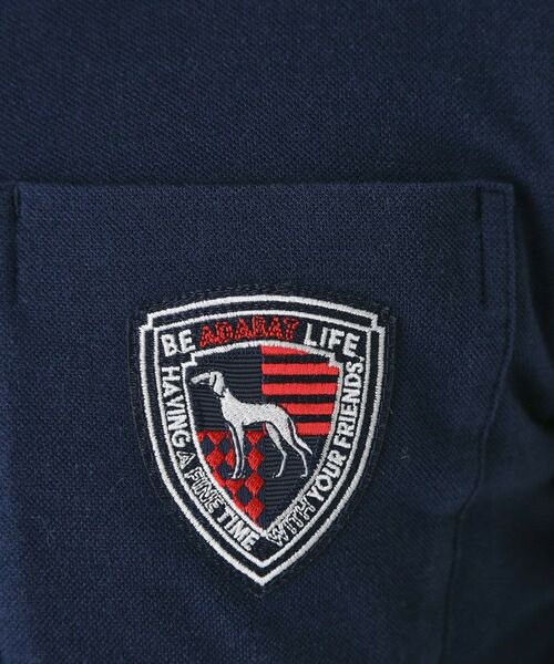 adabat / アダバット ポロシャツ | 【吸湿発熱】ポケットエンブレム長袖ポロシャツ | 詳細13