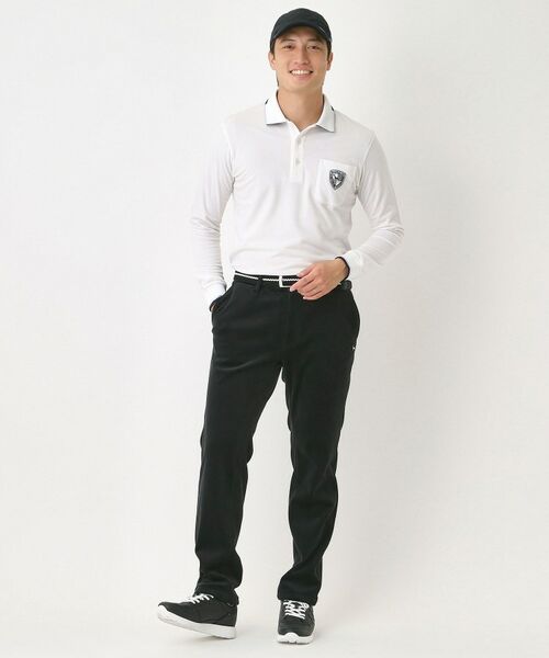 adabat / アダバット ポロシャツ | 【吸湿発熱】ポケットエンブレム長袖ポロシャツ | 詳細2