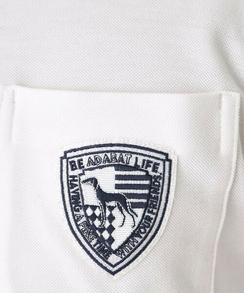 adabat / アダバット ポロシャツ | 【吸湿発熱】ポケットエンブレム長袖ポロシャツ | 詳細4