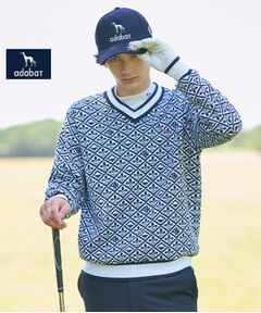 adabat / アダバット ニット・セーター | 【新レーベル ADABAT NAVY】フルールドリスVネックニット