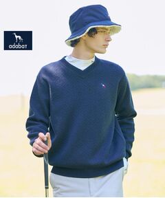 adabat / アダバット ニット・セーター | 【新レーベル ADABAT NAVY】フルールドリスVネックニット