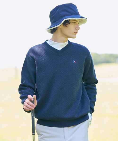 adabat / アダバット ニット・セーター | 【新レーベル ADABAT NAVY】フルールドリスVネックニット | 詳細1