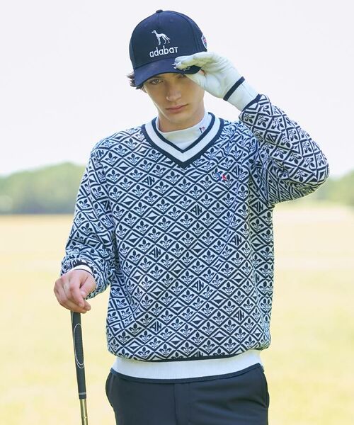 adabat / アダバット ニット・セーター | 【新レーベル ADABAT NAVY】フルールドリスVネックニット | 詳細21