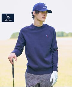 adabat / アダバット ニット・セーター | 【新レーベル ADABAT NAVY】スリーブラインセミモックニット