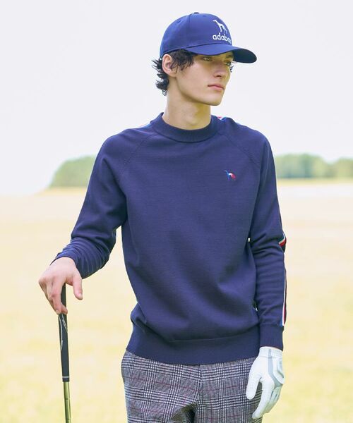 adabat / アダバット ニット・セーター | 【新レーベル ADABAT NAVY】スリーブラインセミモックニット | 詳細12