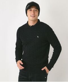 adabat / アダバット ニット・セーター | ケーブル柄クルーネックニット