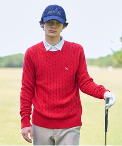 adabat / アダバット ニット・セーター | ケーブル柄クルーネックニット