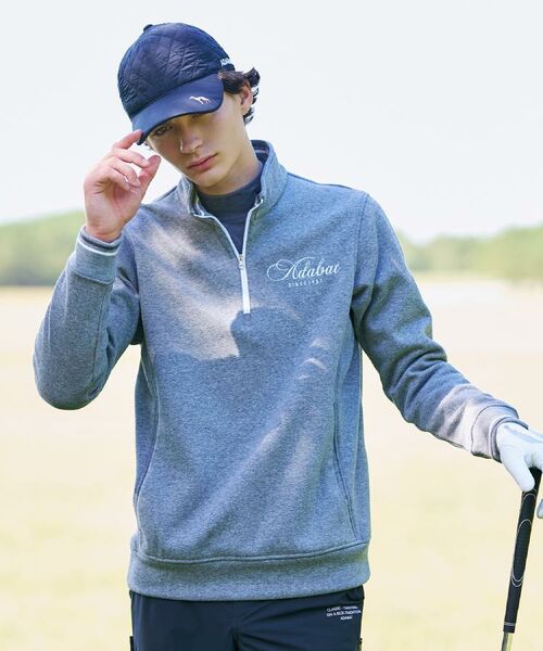 adabat / アダバット レザーブルゾン・ジャケット | 裏起毛ハーフジッププルオーバー | 詳細1