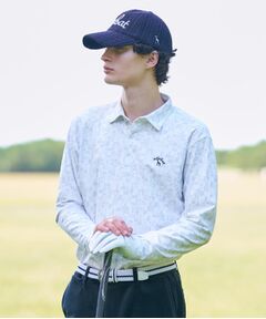 adabat / アダバット ポロシャツ | 起毛ジオメトリック長袖ポロシャツ